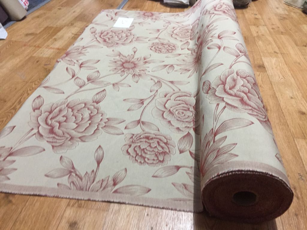Tkaný rustikální motiv květin CA427