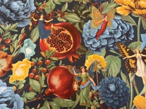 Magická zahrada s vílami, pivoňkami a granátovými jablky  1m