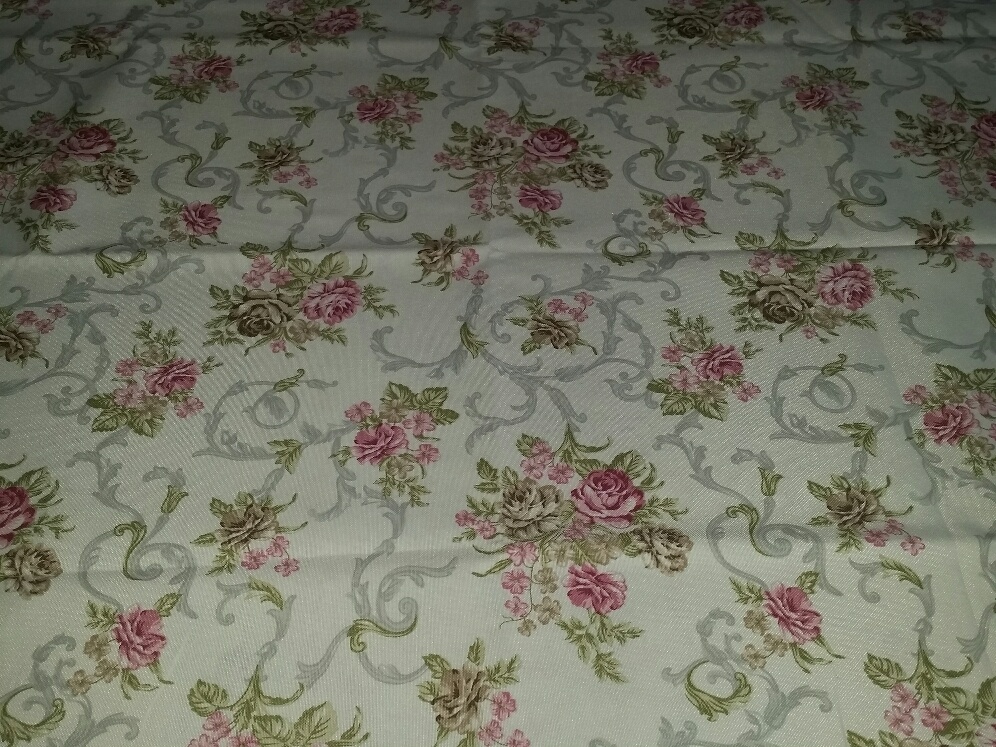 Květiny na bavlně 1 metr