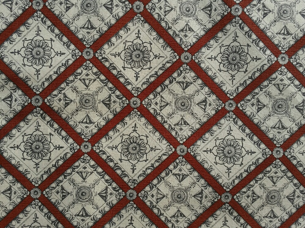 Ornamentální bavlna v červené CA348