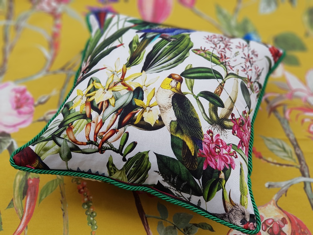 Papoušci a orchideje OP207