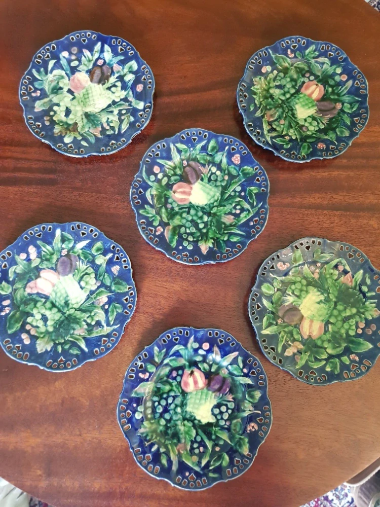 6ks starožitných talířků