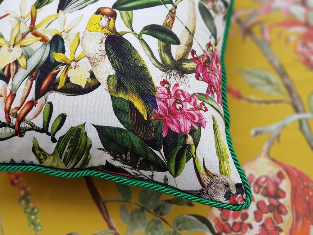 Papoušci a orchideje OP207