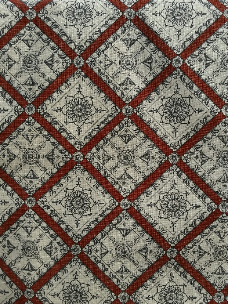 Ornamentální bavlna v červené CA348