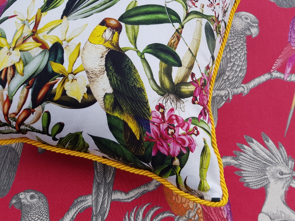 Papoušci a orchideje OP206