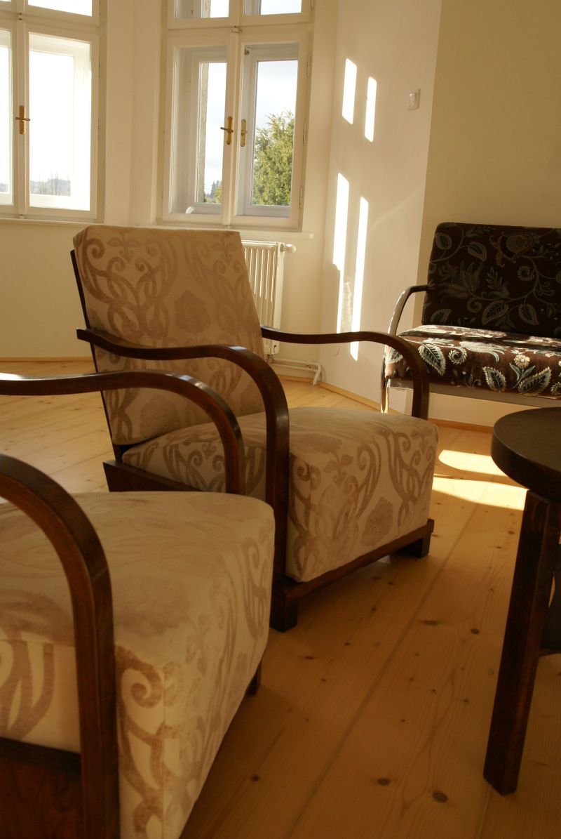 Luxusní jemná žinylka Art Déco 2,95m