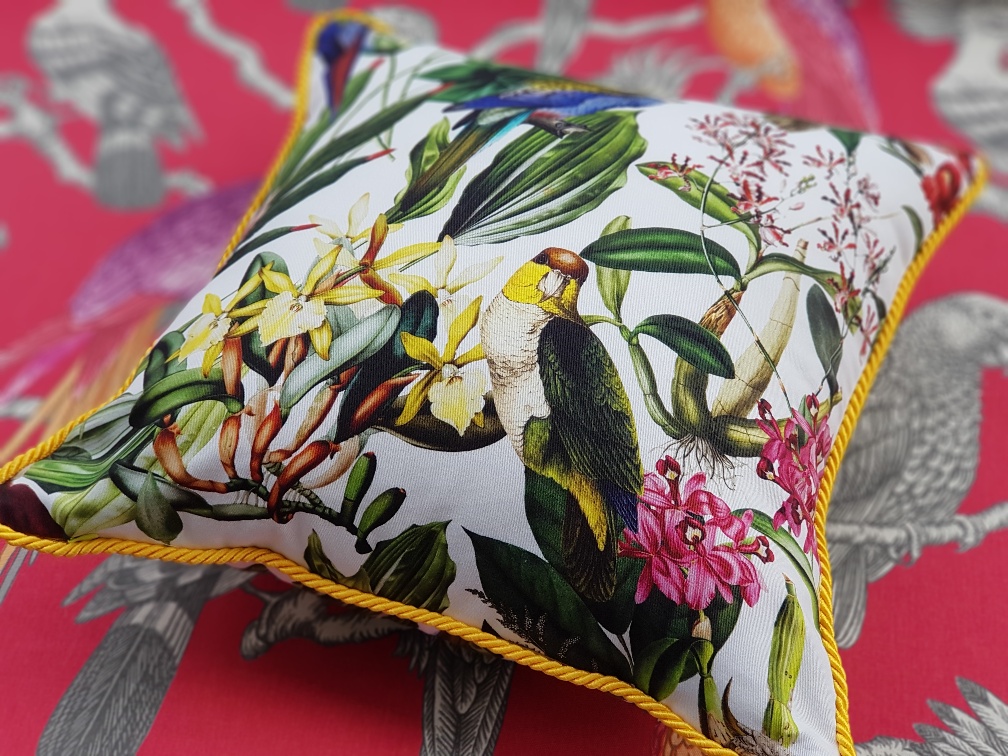 Papoušci a orchideje OP206